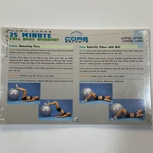 🌼4/$10🌼 NIP Gunner Peterson’s Core Secrets Full Body Workout Fitness Flash Cards